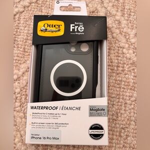 OtterBox Fre Series Black Case for iPhone 16 Pro Max